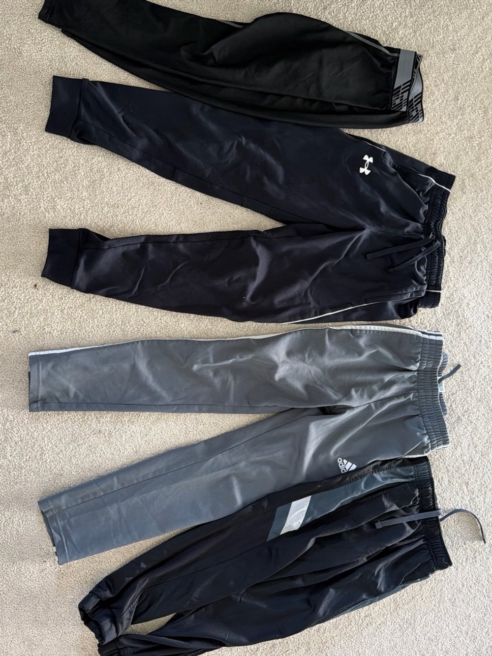 Set of 4! Under Armor, Adidas, & others - Kids' Sweatpants Joggers